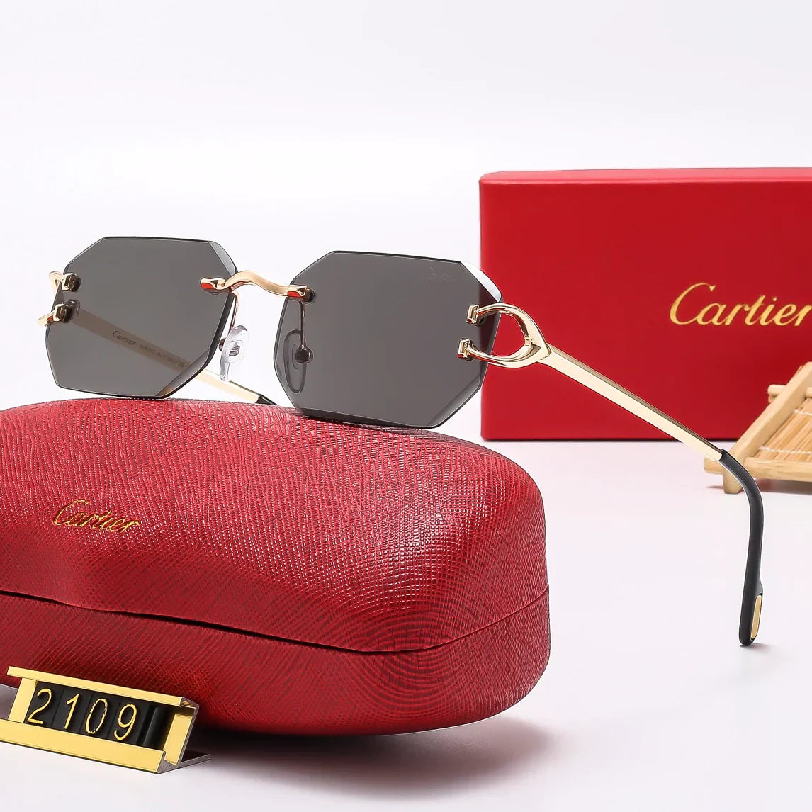 5 Colors Fashion Frameless Sunglasses2109