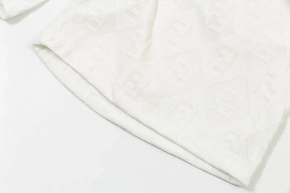 250218 New diamond textured towel knit shorts