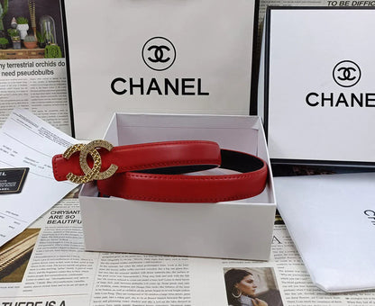 5 Colors Double C Rhinestone Belt