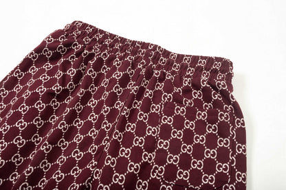 250313 New high quality knitted jacquard full print shorts