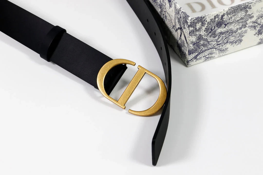 Soft grained calfskin belt Width 3.5CM