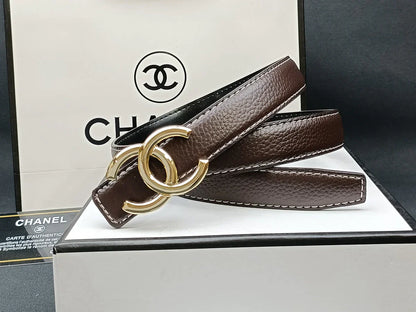 8 Colors   double C multi-color lychee leather belt