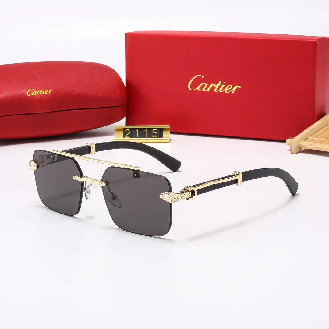 Frameless leopard sunglasses 2115