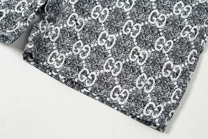 250313 New fashion gradient full print shorts