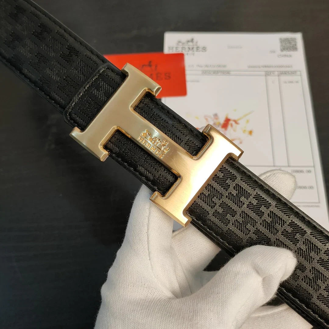 2 Colors printed leather belt