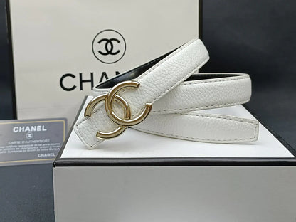 8 Colors   double C multi-color lychee leather belt