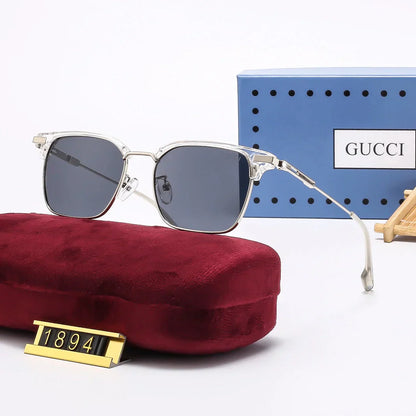 RECTANGULAR-FRAME METAL SUNGLASSES 1894