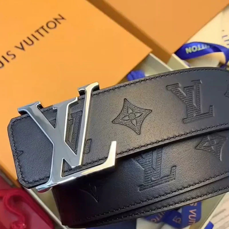 2 Colors printed letter leather belt