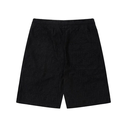 1211 New plaid jacquard towel shorts