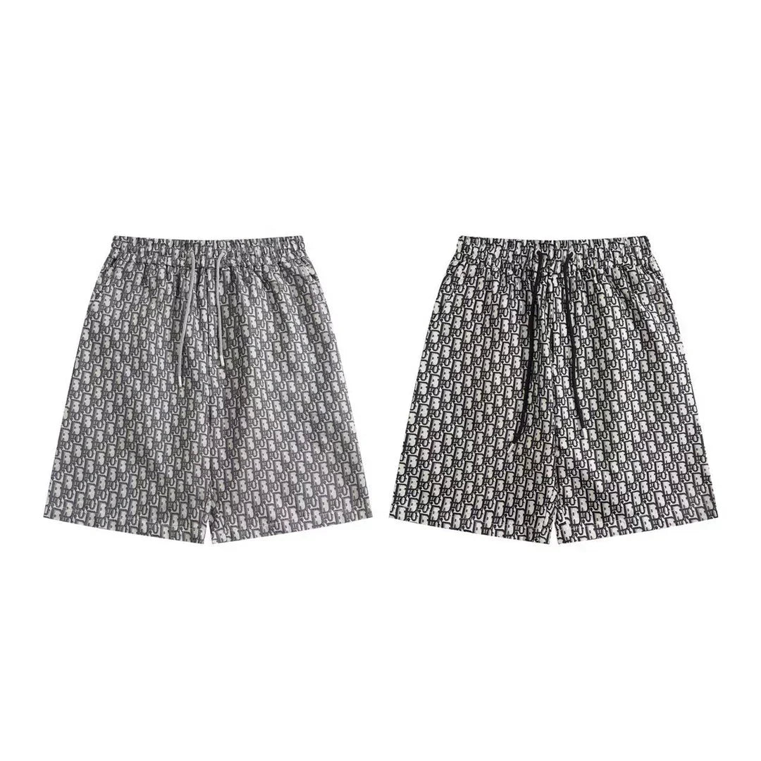 250313 New high quality flocking cotton printed shorts