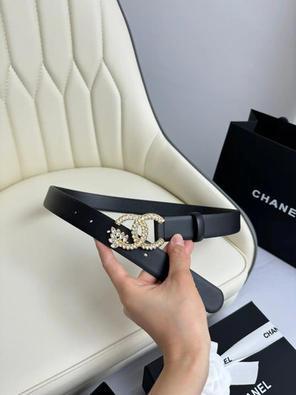 Italian leather buckle belt width 3.0cm