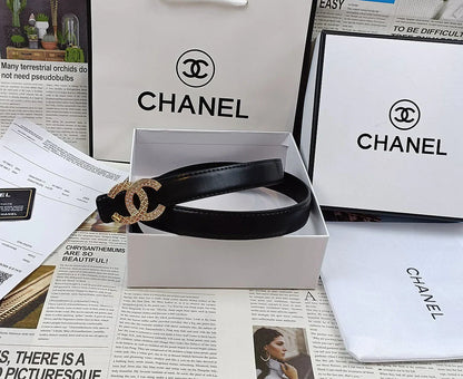 5 Colors Double C Rhinestone Belt