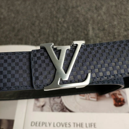 3 Colors Blue Leather Belt