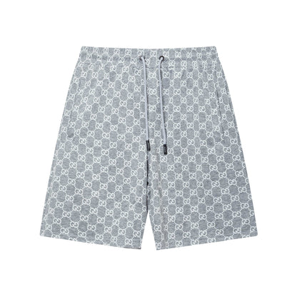 250313 New high quality knitted jacquard full print shorts