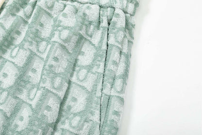 0205 New high quality letter dark jacquard shorts