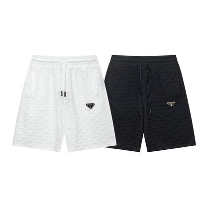 250313 New high quality jacquard metal label shorts