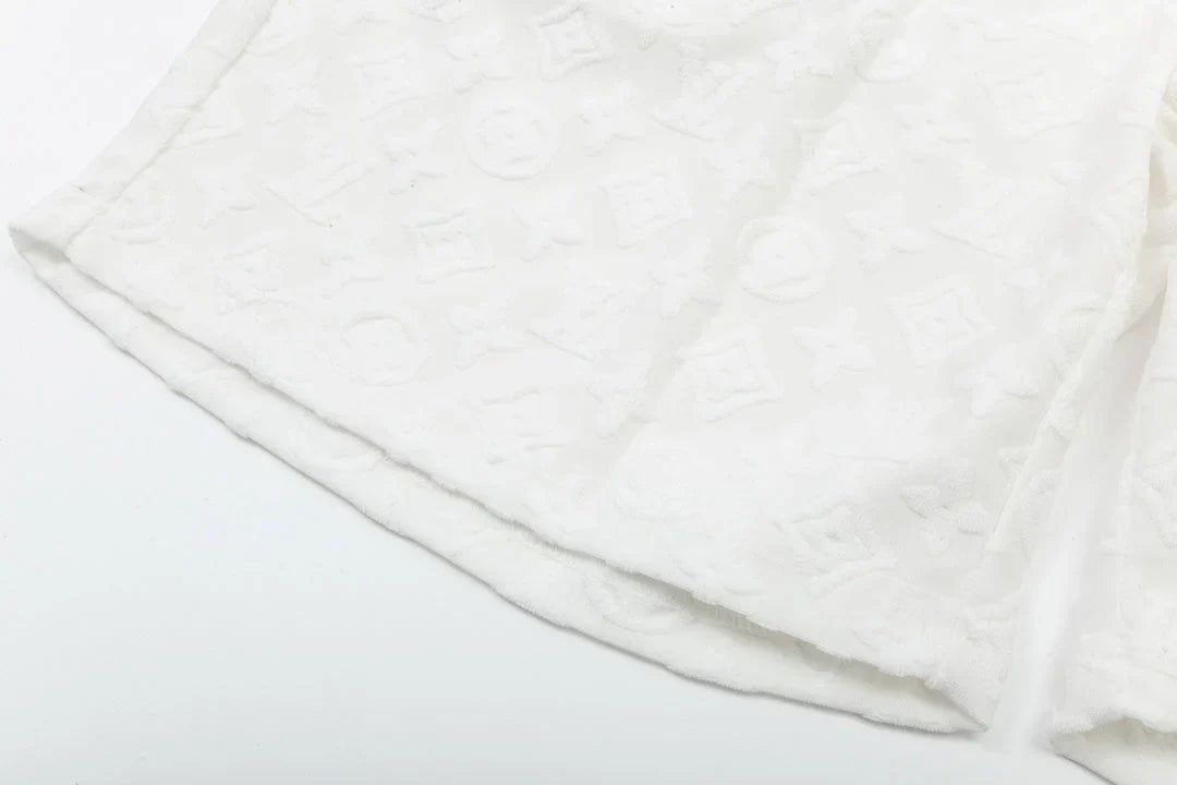 1211 New plaid jacquard towel shorts