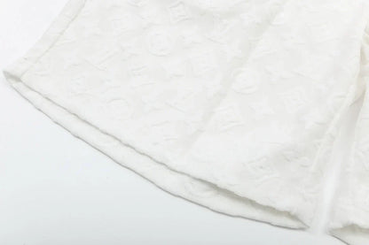 1211 New plaid jacquard towel shorts