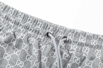 250313 New high quality knitted jacquard full print shorts