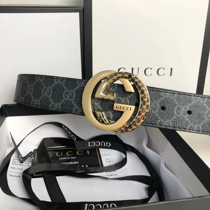 3 Colors printed letter leather belt