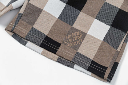 250313 New high quality chequered jacquard print shorts