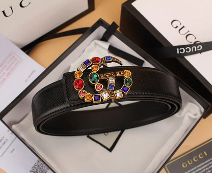 2   double G irregular colored diamond belts