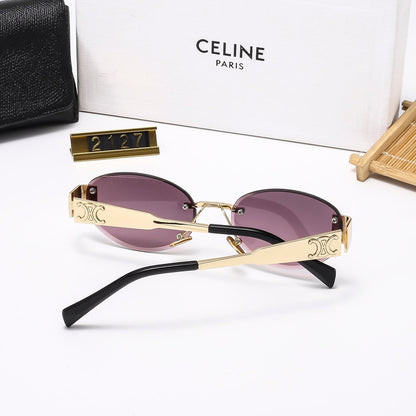 Oval-frametone METAL SUNGLASSES