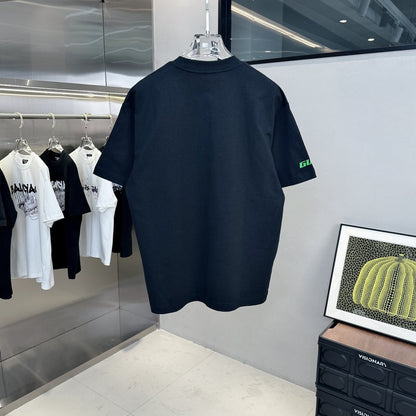 Letter Foam Print T Shirt